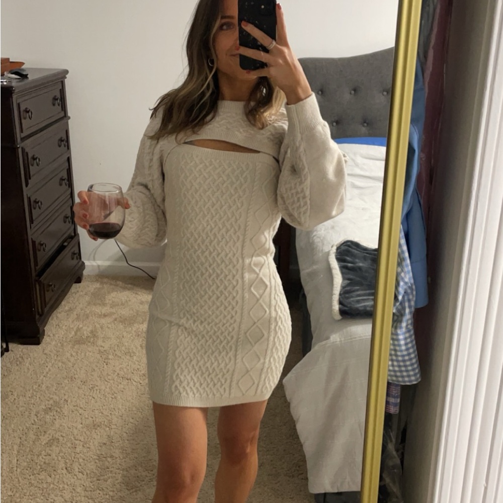 H&M sweater dress - two piece set; Paige Desorbo